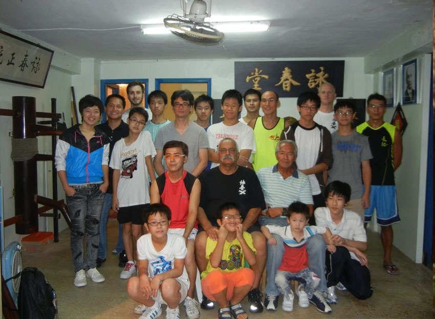 Group Picture of Kung Fu Class with Their Master